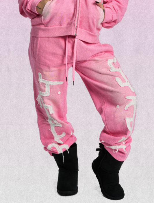 SUNSET PINK SWEATPANTS